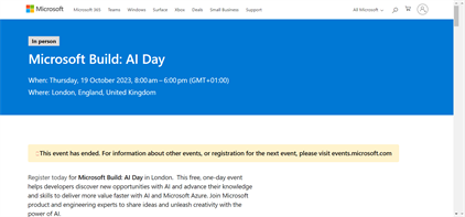 Microsoft Build AI Day 2023