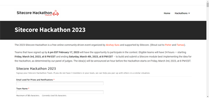 Sitecore Hackathon 2023
