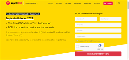  Test Automation Meetup by ZappleTech