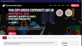 Viva Explorers Community Day UK 2022